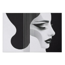 調和インコントラスト-抽象芸術ウーマン&ギターアート