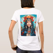 調和イン伝統-アールヌーボーデザイン Tシャツ (裏面)