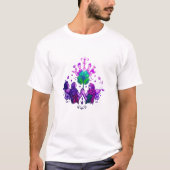 調和イン開花 – ザ・クローバー・オブ・ユニティ Tシャツ (正面)