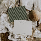調和オリーブグリーン感謝していノートカード ポストカード