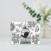 調和カラーリングはがき ポストカード (スタンド正面)