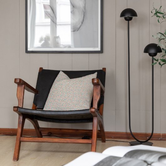 調和コンテンポラリー蝶パターン白 クッション