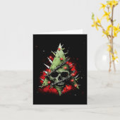 調和コントラストクリスマスツリーはパンクローに出会う カード (黄色い花)