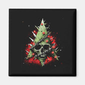 調和コントラストクリスマスツリーはパンクローに出会う マグネット (正面)