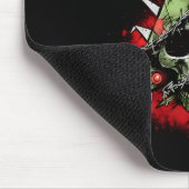 調和コントラストクリスマスツリーミートパンクロー マウスパッド (コーナー)