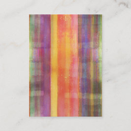 調和ストライプな色の抽象美術の名刺 名刺