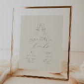 調和セージ緑のシグネチャードリンク結婚ズ ポスター