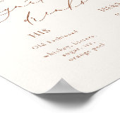 調和テラコッタシグネチャードリンク結婚ズ ポスター (角)