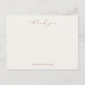 調和テラコッタ感謝していノートカード ポストカード (正面)