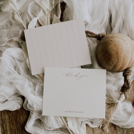 調和テラコッタ感謝していノートカード ポストカード