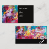 調和トリオ春コンサートモノグラムブラックパール 名刺 (正面/裏面)