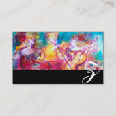 調和トリオ春コンサートモノグラムブラックパール 名刺 (裏面)