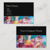 調和トリオ春コンサート、ブラック、パール紙 名刺 (正面/裏面)