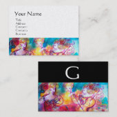 調和トリオ春コンサート、白黒金ゴールド紙 名刺 (正面/裏面)