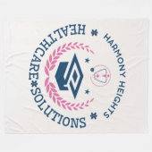 調和ハイツヘルスケアソリューション会社のロゴ フリースブランケット (正面(横))