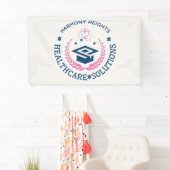 調和ハイツヘルスケアソリューション会社のロゴ 横断幕 (インサイチュ)