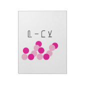 調和ピンク融合 ノートパッド (回転)