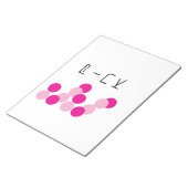 調和ピンク融合 ノートパッド (アングル)