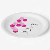 調和ピンク融合 ペーパープレート (アングル)