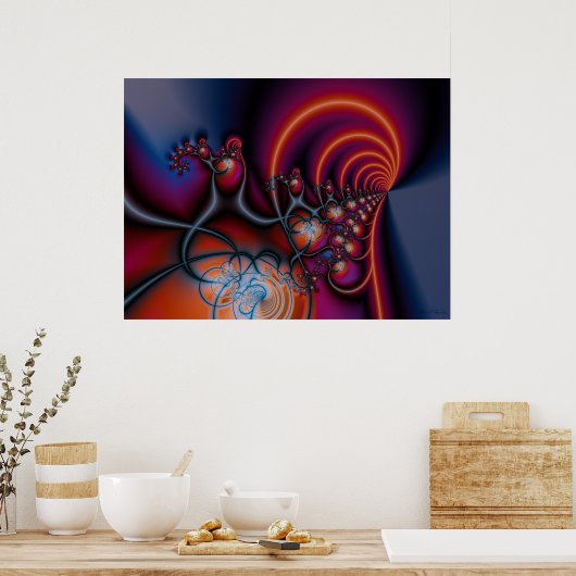 調和フラクタル ポスター (キッチン)