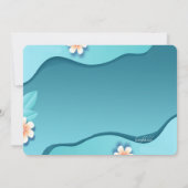 調和フローラベビーシャワー 招待状 (裏面)