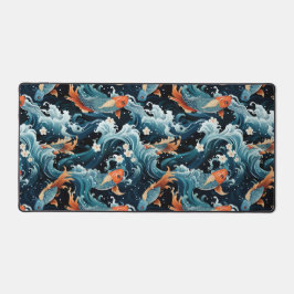 調和ホライゾン：絶妙なアジアンインスパイアデスク デスクマット