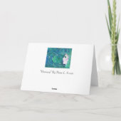 調和マーメイドのグリーティングカードbyレニー・ラボイエ カード (裏面)