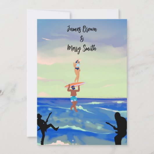 調和メロディーオブラブセレナーデ結婚ーズ 招待状 (正面)