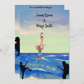 調和メロディーオブラブセレナーデ結婚ーズ 招待状 (正面/裏面)