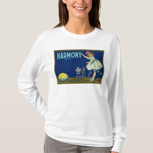 調和レモンLabelSan Dimas、カリフォルニア Tシャツ (正面)