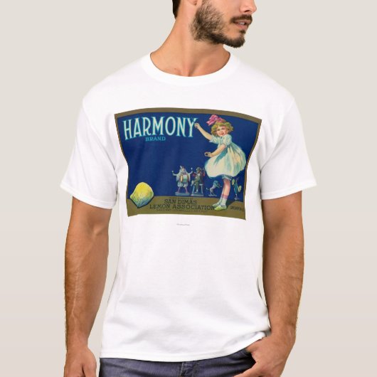 調和レモンLabelSan Dimas、カリフォルニア Tシャツ (正面)