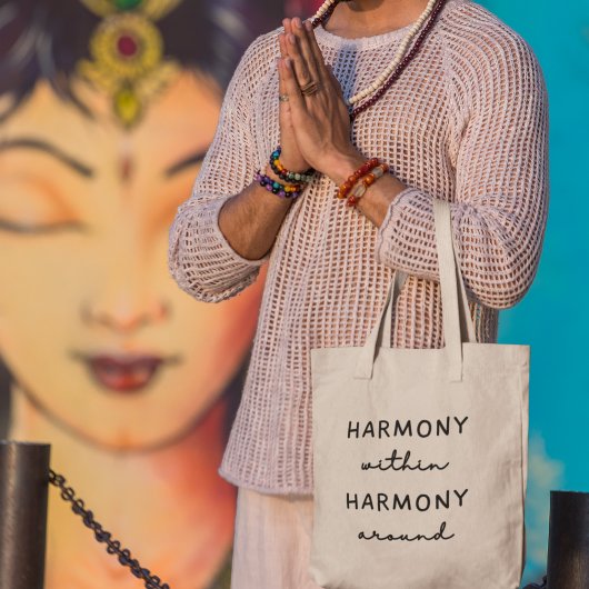 調和内調和のまわりにヨガ瞑想贈与 トートバッグ