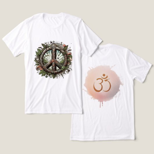 調和発表:ॐ平和曼荼羅 トライブレンドTシャツ (デザイン正面&裏面)