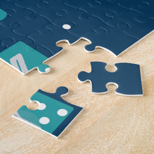 調和盆栽ツリーピクセルゲーマー ジグソーパズル (側面)