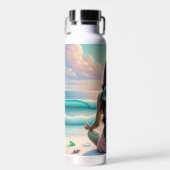 調和瞑想オンビーチ ウォーターボトル (正面)