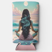 調和瞑想オンビーチ スリム缶クーラー (正面)