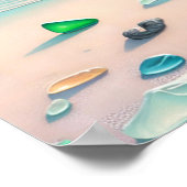 調和瞑想オンビーチ ポスター (角)