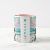 調和瞑想オンビーチ マグカップ (中央)