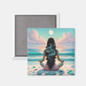 調和瞑想オンビーチ マグネット (正面/裏面)