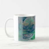 調和|は名前|の生命の樹を加えます コーヒーマグカップ (左)