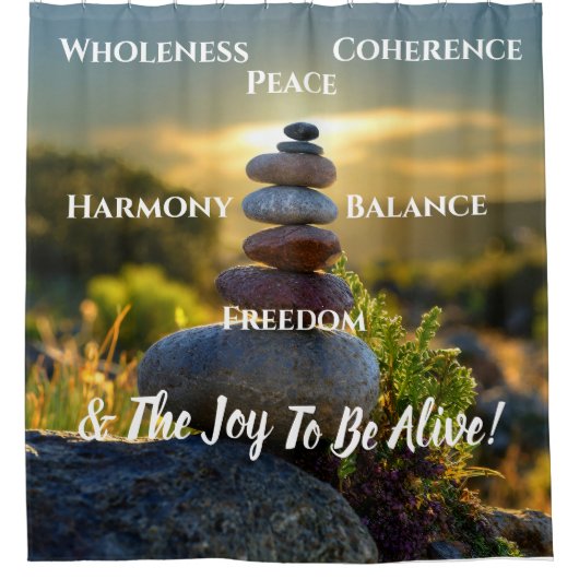 調和 シャワーカーテン (正面)