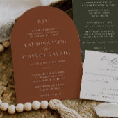 調和 | テラコッタ結婚式招待状 招待状