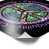 調和、バランス、一体性の平和シンボル フォトプリント            (角)