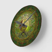 調和、バランス、静けさ2 ラウンド壁時計 (傾斜)