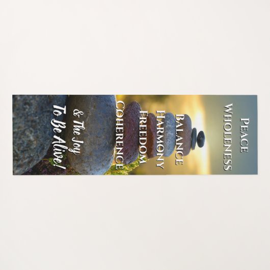 調和 ヨガマット (裏面(横))