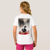 調和Tシャツのアヒル Tシャツ (裏面フル)