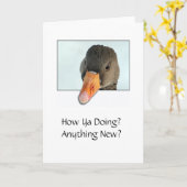 調子はどう？何か変わったことは？ カード (黄色い花)