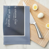 調整おめでとうの最初の記念日をパーソナライズ キッチンタオル (四つ折り)