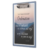 調整おめでとうの最初の記念日をパーソナライズ クリップボード (左)