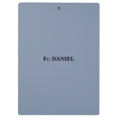 調整おめでとうの最初の記念日をパーソナライズ クリップボード (裏面)